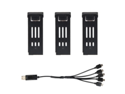 Paquete De Baterías Para Dron E58, 3 Unidades De 1200 Mah Con Cable De Carga, 5 En 1. Accesorios De Repuesto.