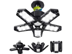 Lote Led Garagem - 120w - 12000 Lm - Luz Oficina - Tetos Deformáveis - Painéis E26/e27 -1 Lâmpadas