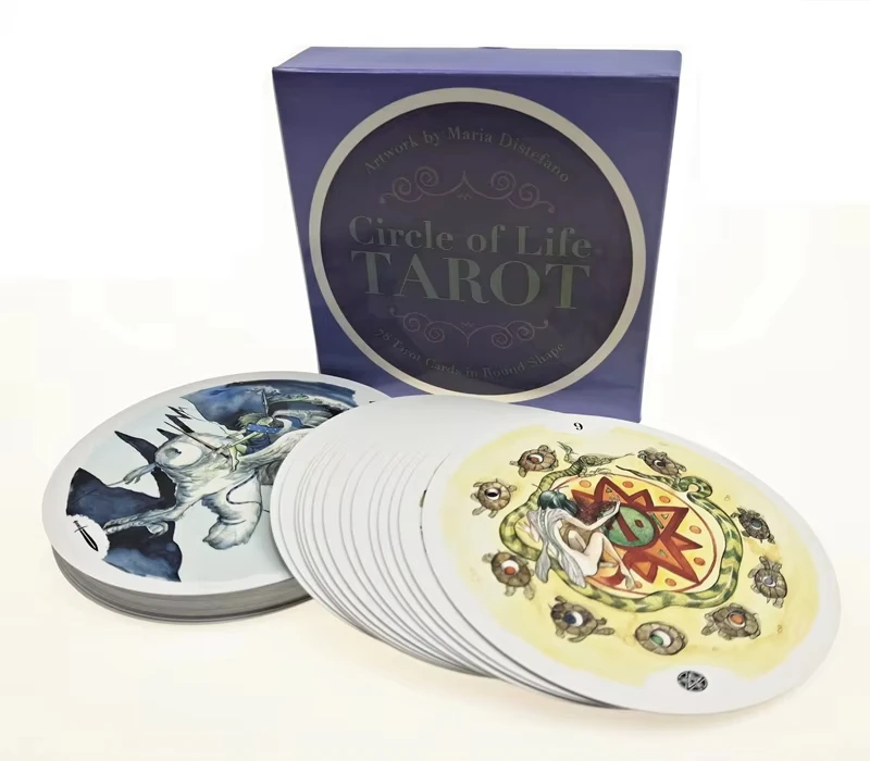 Cartas Del Tarot Del Anillo De La Vida (78 Cartas, Cartas Del Oráculo, Versión En Inglés)