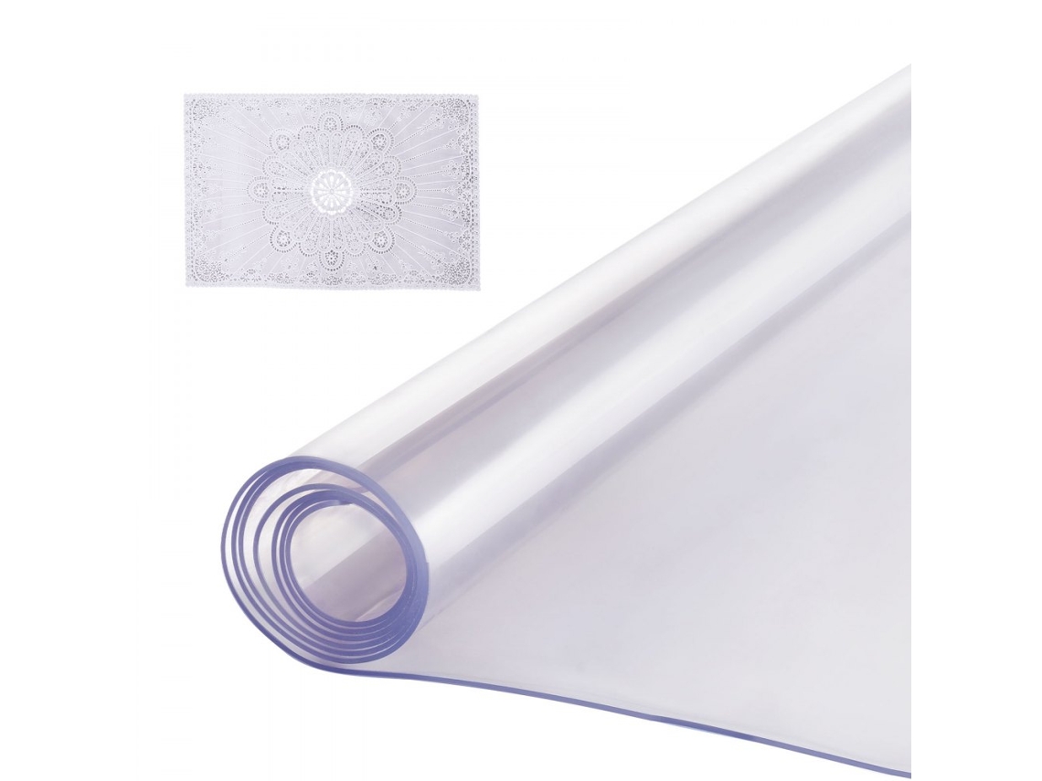 Protector De Mesa En Pvc Transparente 2 Mm 61 X 122 Cm Antideslizante Y Fácil De Limpiar Tekmaquinas