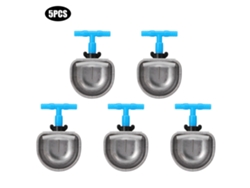 5 Bebederos Automáticos Con Conector En T Para Conejos, Acero Inoxidable.