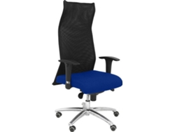 Silla de Escritorio Ejecutiva PYC Sahuco Azul con ruedas antiarañazos (Brazos Ajustables - Malla)