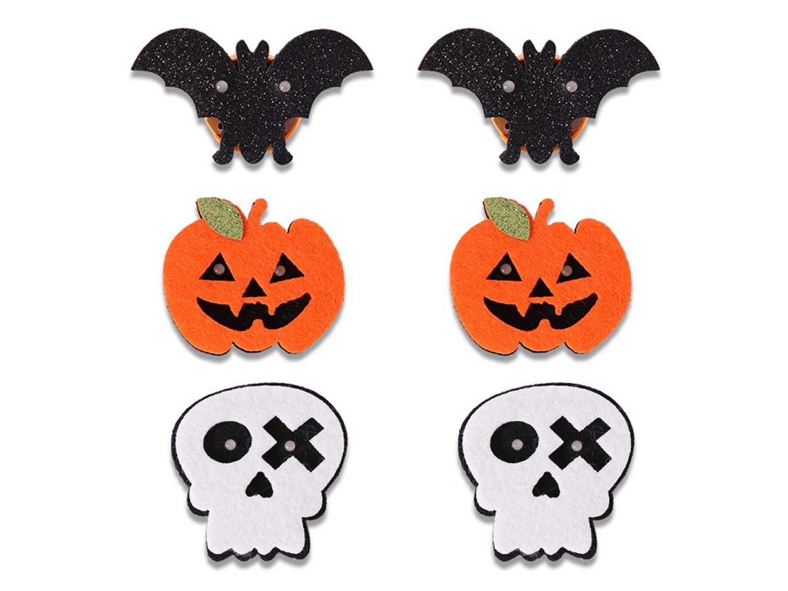 6 broches luminosos de Halloween, decoración en forma de murciélago y calabaza NEVEANCE