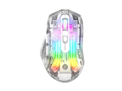 Ratón inalámbrico para juegos Yizhood BM530, compatible con Bluetooth, recargable, silencioso, USB, RGB, blanco