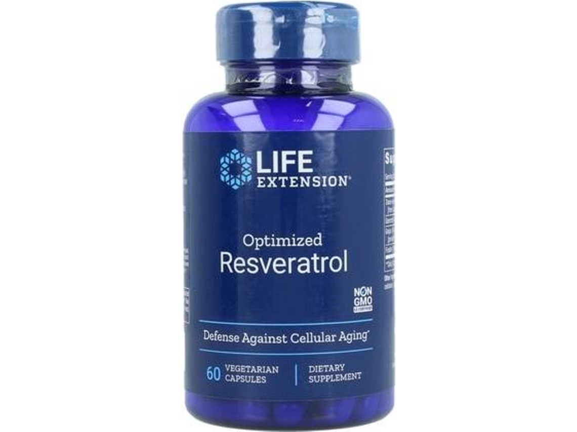 Complemento Alimentar LIFE EXTENSION Resveratrol Otimizado (60 cápsulas vegetais)