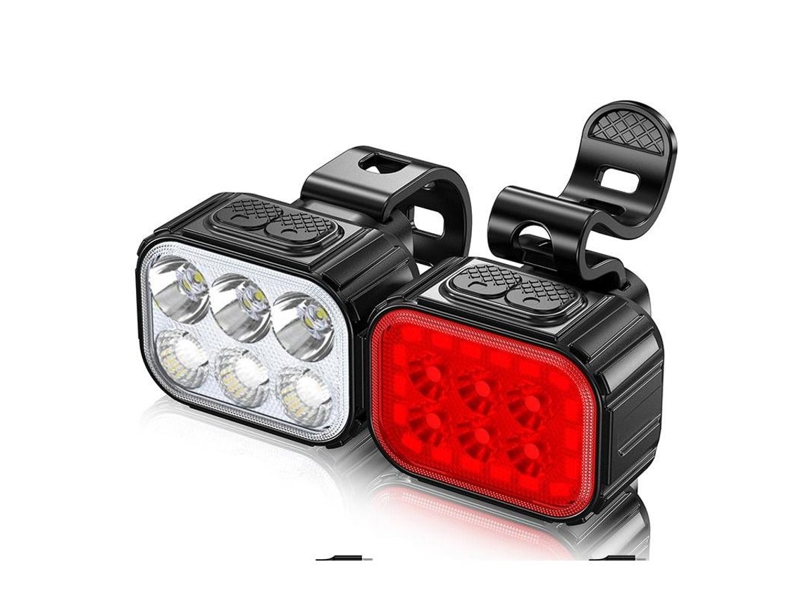 Juego De Luces Para Bicicleta Con Carga Usb, Luces Delanteras Y Traseras, Para Bicicletas De Montaña.