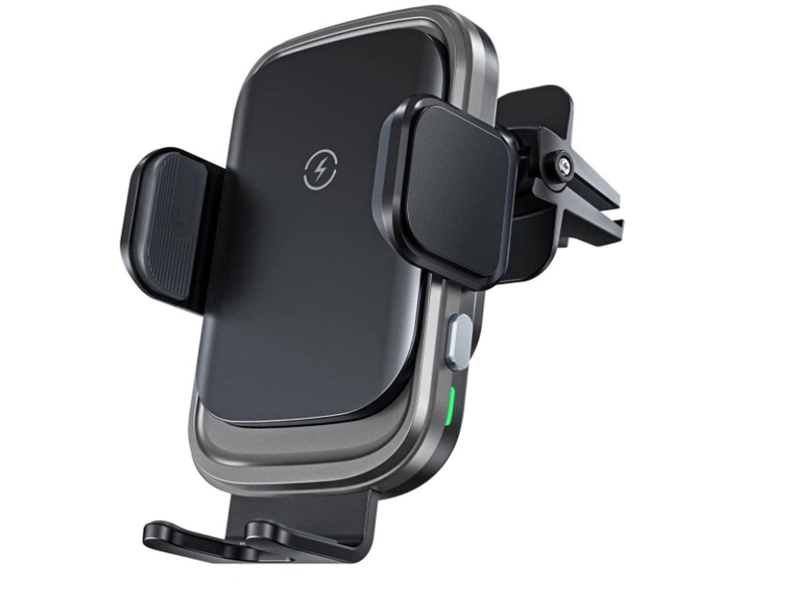 Cargador Inalambrico Auto Sujeción Automatica Yizhood Negro
