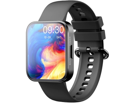 Chronus Smart Watch Full Touch Fitness Tracker 1,71 pulgadas con monitor de frecuencia cardíaca Notificación de mensajesnegro BISBISOUS