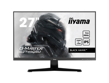 Monitor Gaming IIYAMA G2745QSU-B1 (Negro - LED - IPS - AMD FreeSync - Flicker free - 27 - 1 ms)