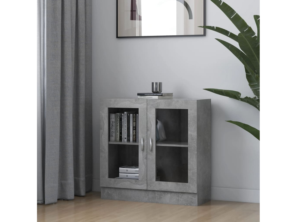 Estantes Armario 82,5X30,5X80 Cm Contrachapado Gris Cemento