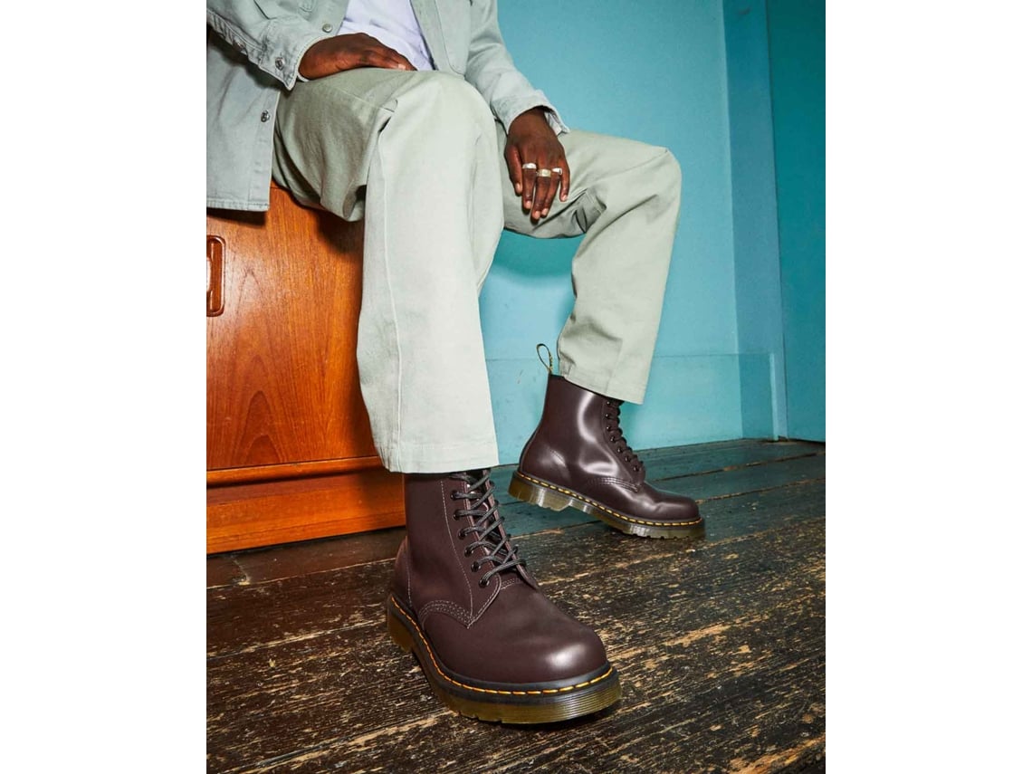 Botas DR. MARTENS 1460 Smooth Bordeaux Hombre 38 Dorado Worten.es