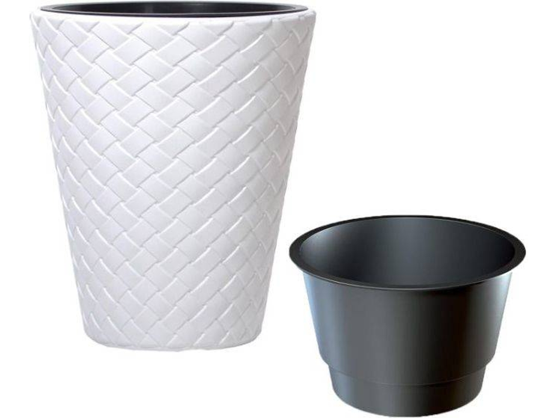 Maceta PROSPERPLAST Matuba (Blanco - 30 x 30 x 35 cm)