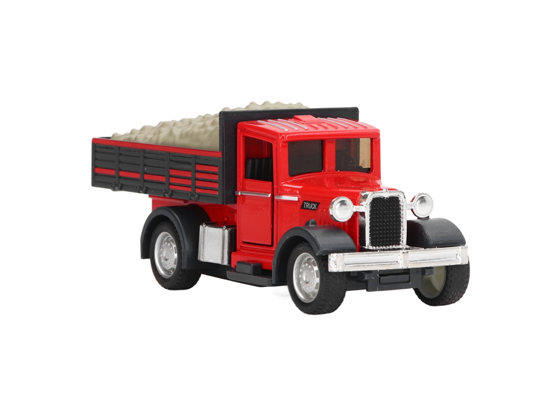 Brinquedo De Caminhão Transporte Retro 1:32 Liga Para Crianças Colecionadores Presente Areia