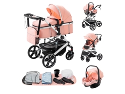 Portabebés tipo canguro, diseño portátil, convertible, SK21 rosa