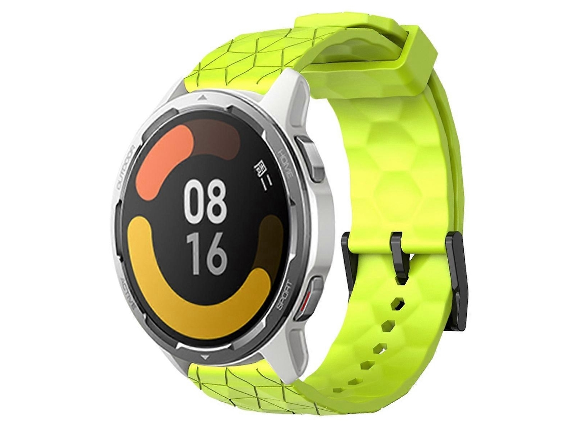 Pulsera de silicona de color liso con estampado de fútbol para Xiaomi Mi Watch Color 2, 22 mm.