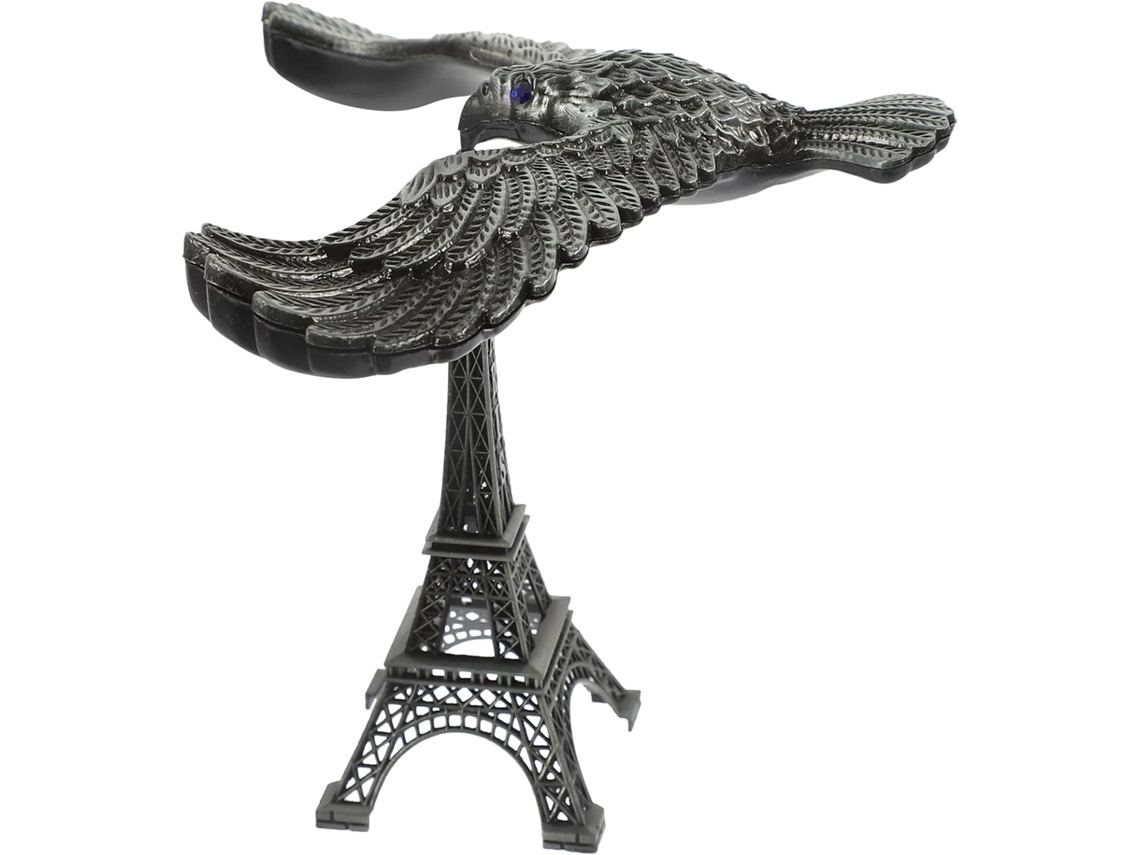 Adorno Águila Equilibrada Aleación Plata Modelo Torre Eiffel Decoración Práctica Rústica Oficina Hogar
