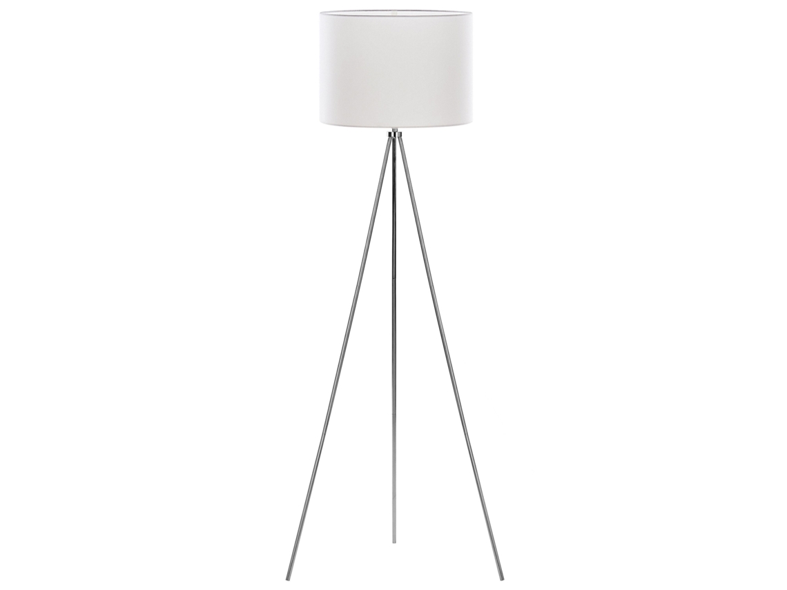 Lámpara de pie BELIANI Vistula de Metal Blanco 55x55x148