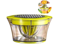 Exprimidor manual multifuncional 4 en 1 para naranjas y limones, con capacidad de 400 ml y grabado. Rosewell