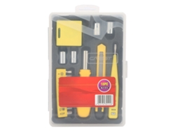 Kit De Herramientas Para Reparaciones Domésticas Con Destornillador, Alicates, Llave Inglesa, Acero Al Carbono, Embalaje De Plástico Con Orificio Para Colgar 013018