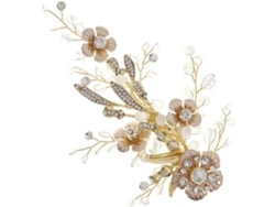 Presilha De Cabelo Floral, Grampo De Cabelo Para Casamento, Presilha Com Strass, Acessório Decorativo Para Meninas