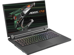 Portátil Gaming GIGABYTE Aorus 17G KD-72ES325SD (Intel Core i7-11800H - NVIDIA GeForce RTX 3060 - RAM: 16 GB - 512 GB SSD - 17.3'') — FreeDOS