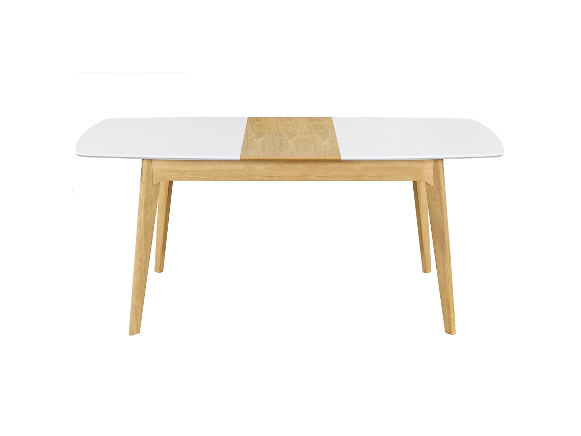 Mesa Extensible Nórdica Blanca Y Madera Meena MILIBOO