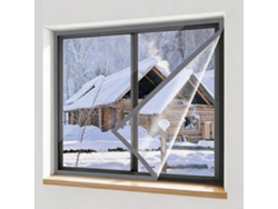 Kit De Aislamiento Térmico Para Ventanas Invierno, Kit Lámina Aislante Térmica Ventanas, Material Grueso, A...