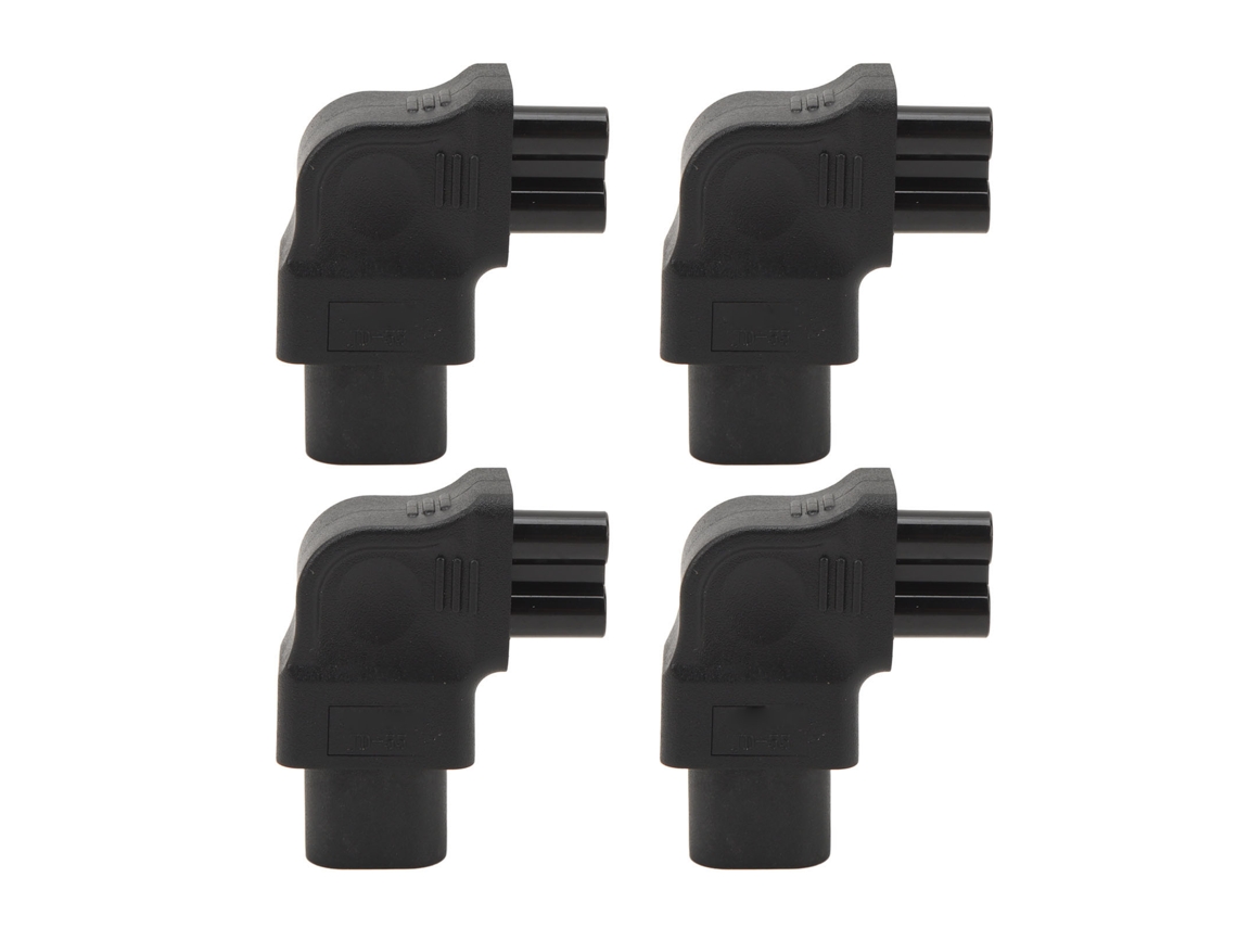 4 Adaptadores De Ángulo Recto Iec320 C8 A Iec320 C5, Convertidor De Potencia De 2,5 A 10 A Para Ordenador Portátil.