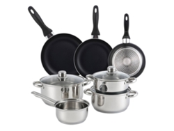 Juego de utensilios de cocina Well Home de 7 piezas y 3 sartenes Wellhome