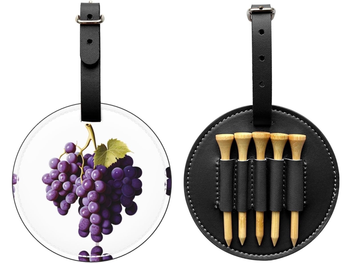 Bolsa Para Tees De Golf Negro Material Pu Impermeable, Resistente Al Desgaste, A Prueba Humedad Clip Cinturón,