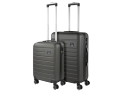 SKPAT Nantes - Maleta rígida ABS antracita (45 x 66 x 24 cm, 61 l)