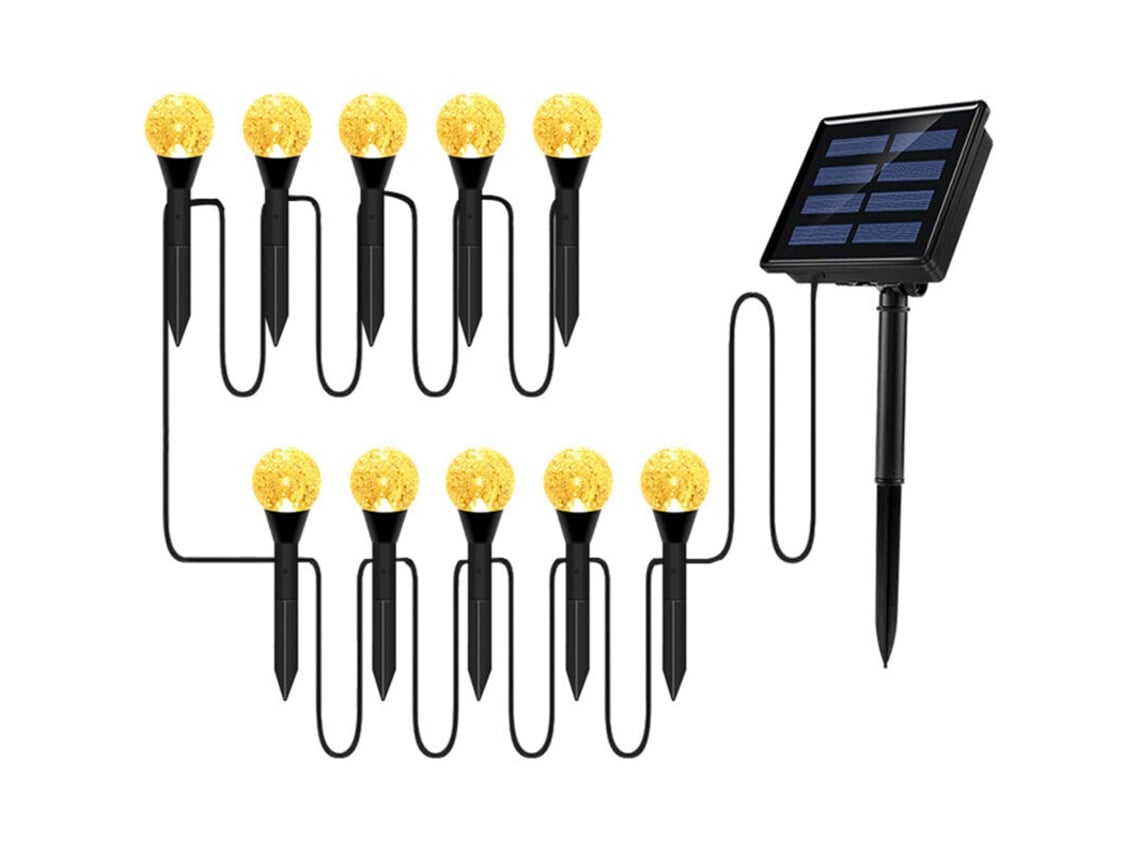 Juego De Luces Solares Con Forma De Burbuja Para Decoración De Jardín.