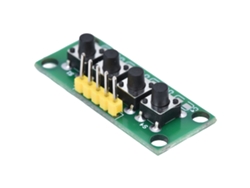 Módulo De Teclado De 4 Pines Con 4 Botones Independientes Para Experimentos Electrónicos