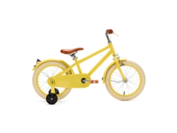 Bicicleta infantil retro de 16 pulgadas color amarillo
