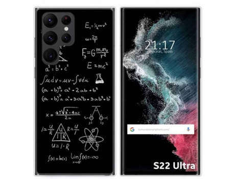Carcasa Samsung Galaxy S22 Ultra 5G TUMUNDOSMARTPHONE Dibujos Formulas Multicolor