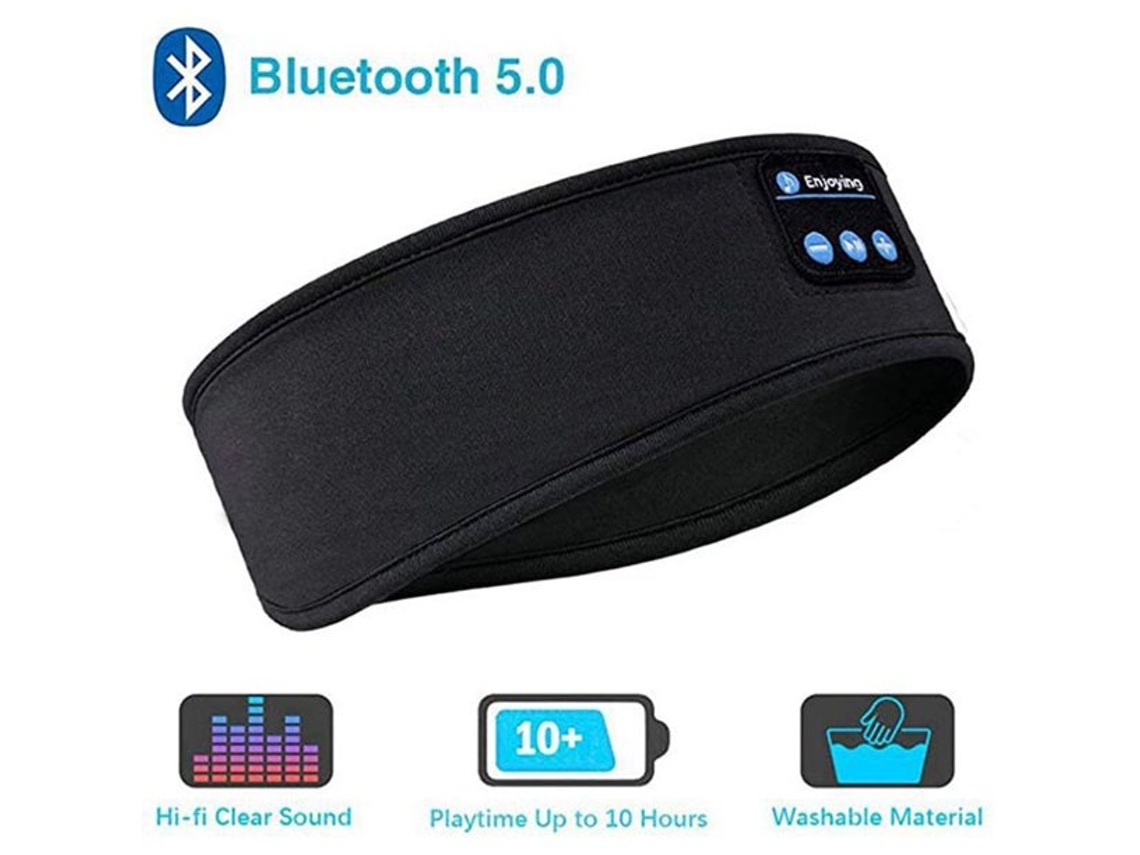 Auriculares para Dormir Sem Fio  Bandana Esportiva com Cancelamento de Ruído