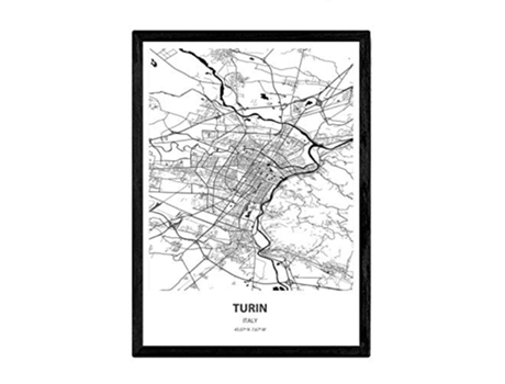 Poster NACNIC Mapa de Turin Italia (A3)