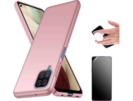 Carcasa + Protector + Popsocket Realme 8 Pro 4G Turtleshell Rosa BD-PC&9D
