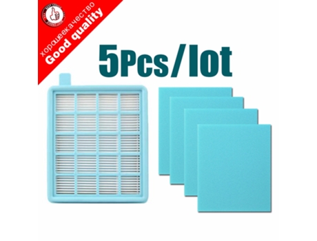 5 unids/lote filtro de malla HEPA BUFFALO-MISTRAL para aspiradora Philips FC8470 FC8471 FC8472 FC8473 FC8474 FC8476 FC8477