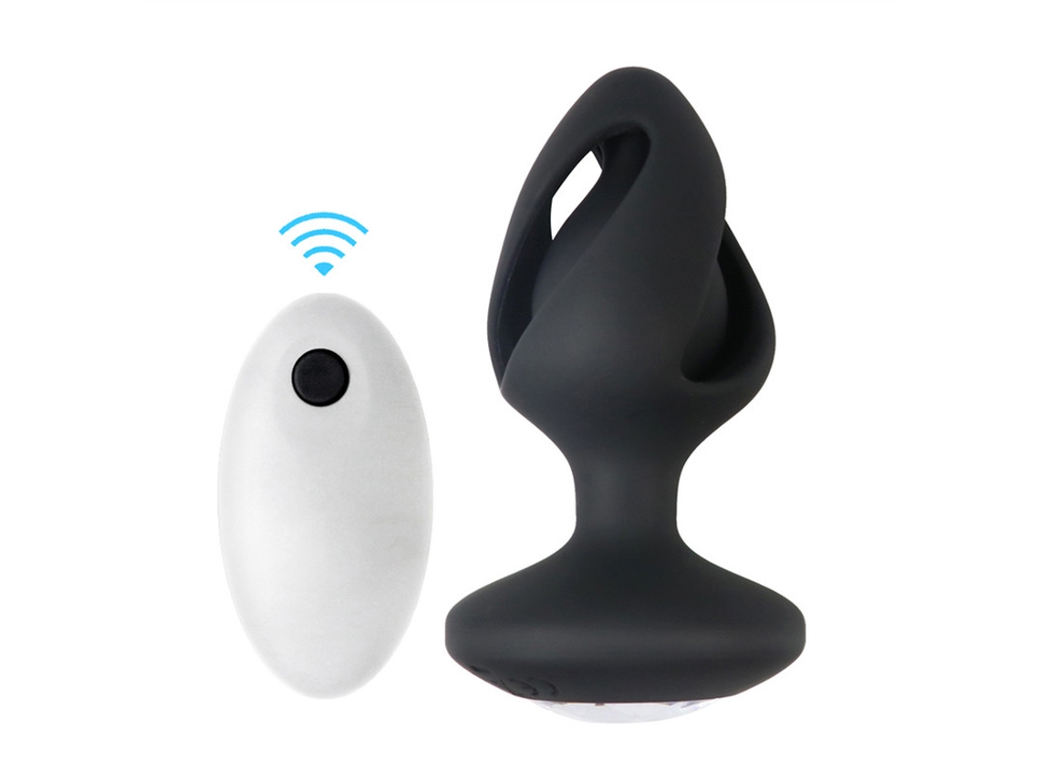 Vibrador Anal Con Control Remoto Con 10 Modos De Vibracin Para Adultos (negro) Yizhood