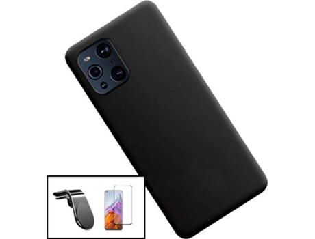 Carcasa, Protector y Soporte para Auto Oppo Find X3 Pro PHONECARE Silicone Negro
