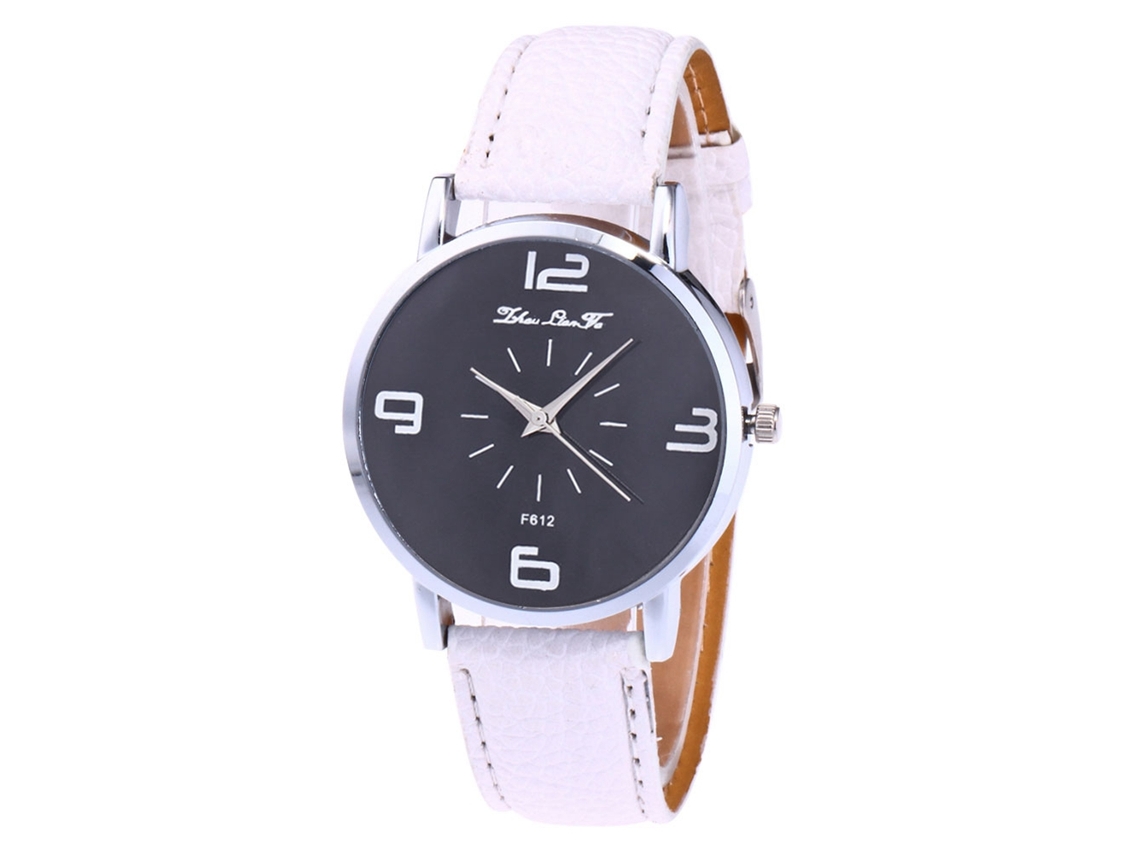 Reloj De Pulsera De Cuarzo Para Mujer Con Correa De Pu Y Esfera Redonda Estrellada (azul)