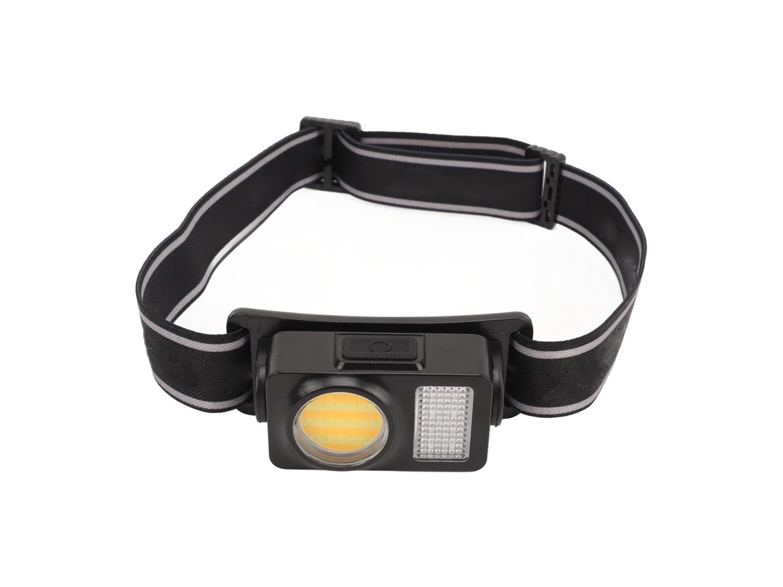 Linterna Frontal Led Recargable Por Usb, Brillo Ajustable, Ligera, Ideal Para Pescar Y Correr (negra)