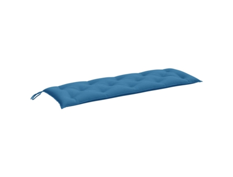 Cojín De Banco De Jardín VIDAXL Azul Tela (150x50x7 cm)