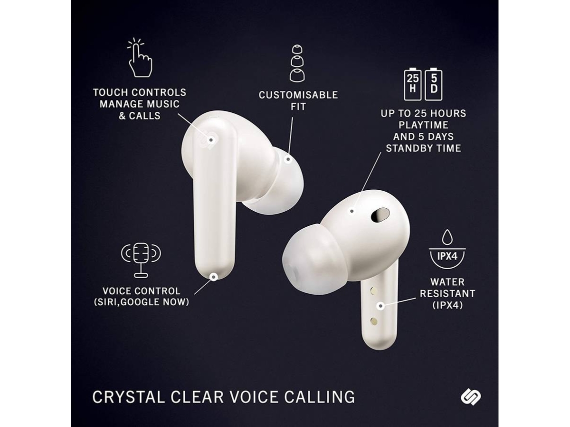 Auriculares Bluetooth True Wireless Urban819 Micrófono In Ear Cancelación De Ruido Branco VEANXIN