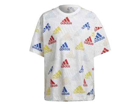 Camiseta de Mujer ADIDAS Multicolor (XS)