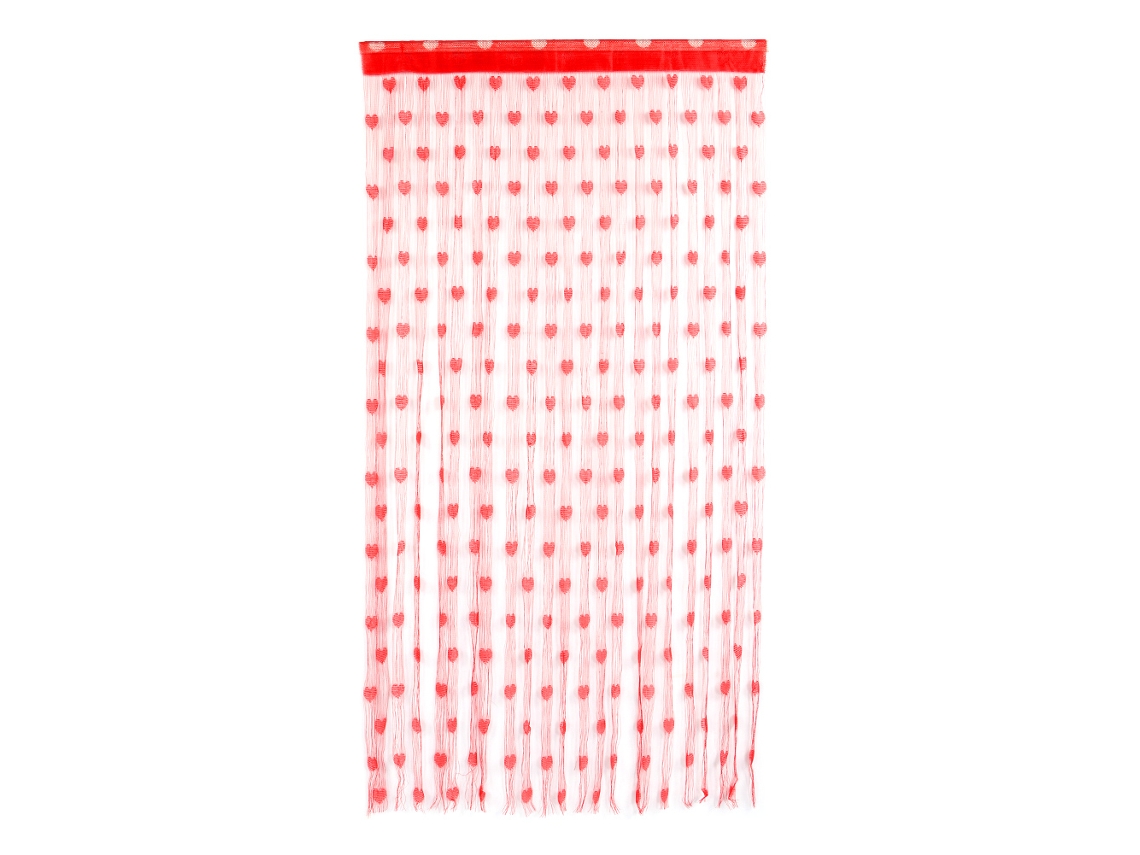 Cortina MEOIRUERY Roja Puerta Ventana Poliéster Rojo (20x15x5cm)