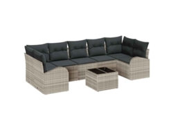 Maison Exclusive - Conjunto De Sofá De Jardín Gris Claro 55 X 55 X 37 Cm