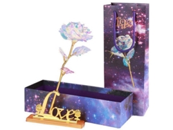 VVJIJILLY Galaxy Rose, Decoração Plástica Romântica Com Flor De Ouro 24k Para Dia Dos Namorados, Casamento, Noivado, Dia Das Mães, Aniversário E Natal