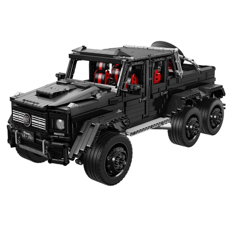 Modelo De Coche Para Armar Con Bloques De Construcción Para Vehículos Todoterreno Teledirigidos.